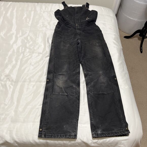Carhartt Women’s Insulated Quilted Double Knee Bibs Overalls M (8-10) Tall - Picture 1 of 14